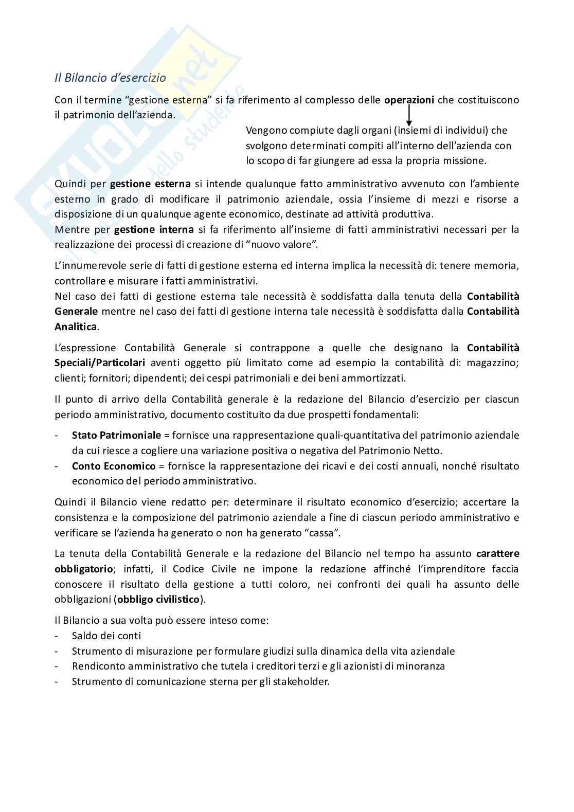 Contabilità e bilancio Pag. 1
