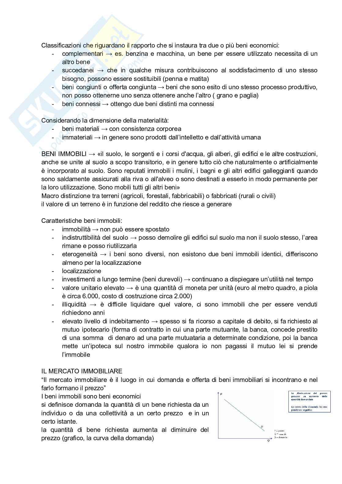 Appunti ed esercitazioni Estimo Pag. 2
