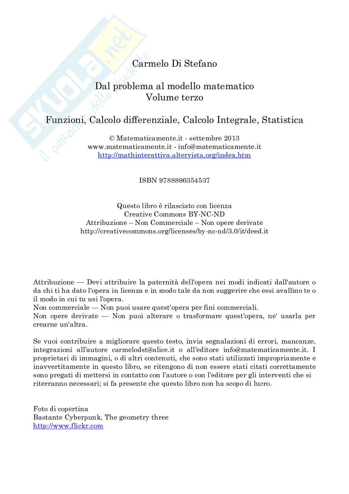 Dal problema al modello matematico 3 (ebook) Pag. 2