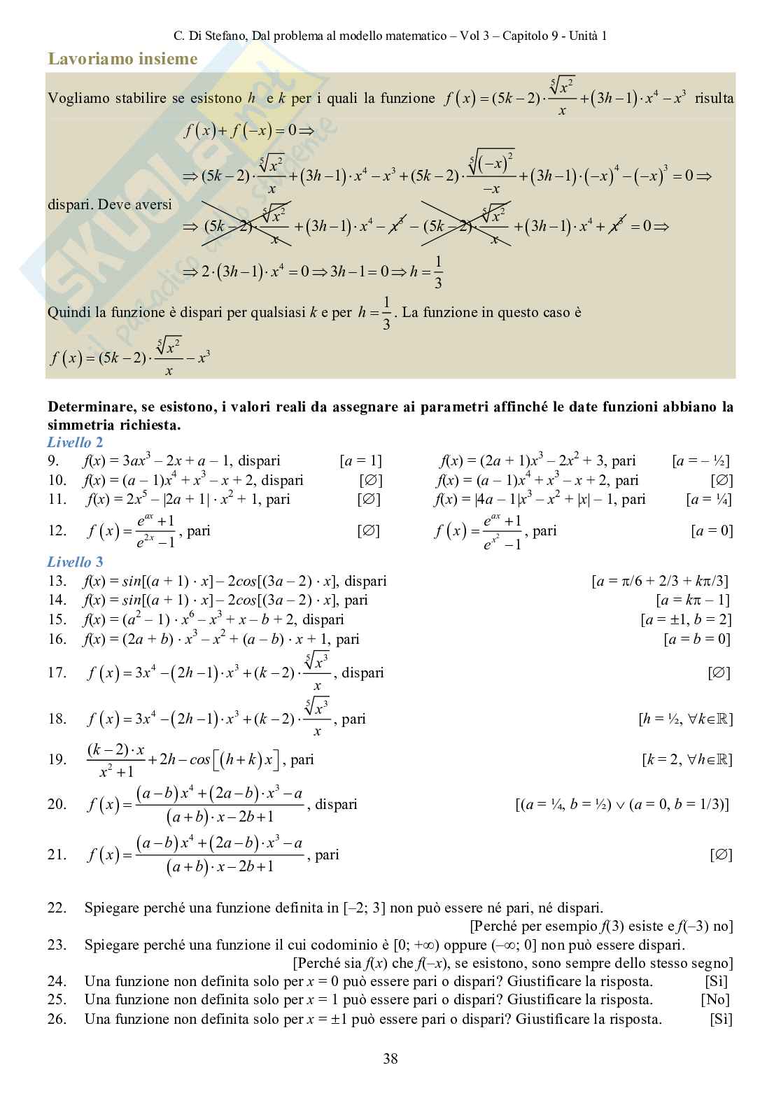 Dal problema al modello matematico 3 (ebook) Pag. 41