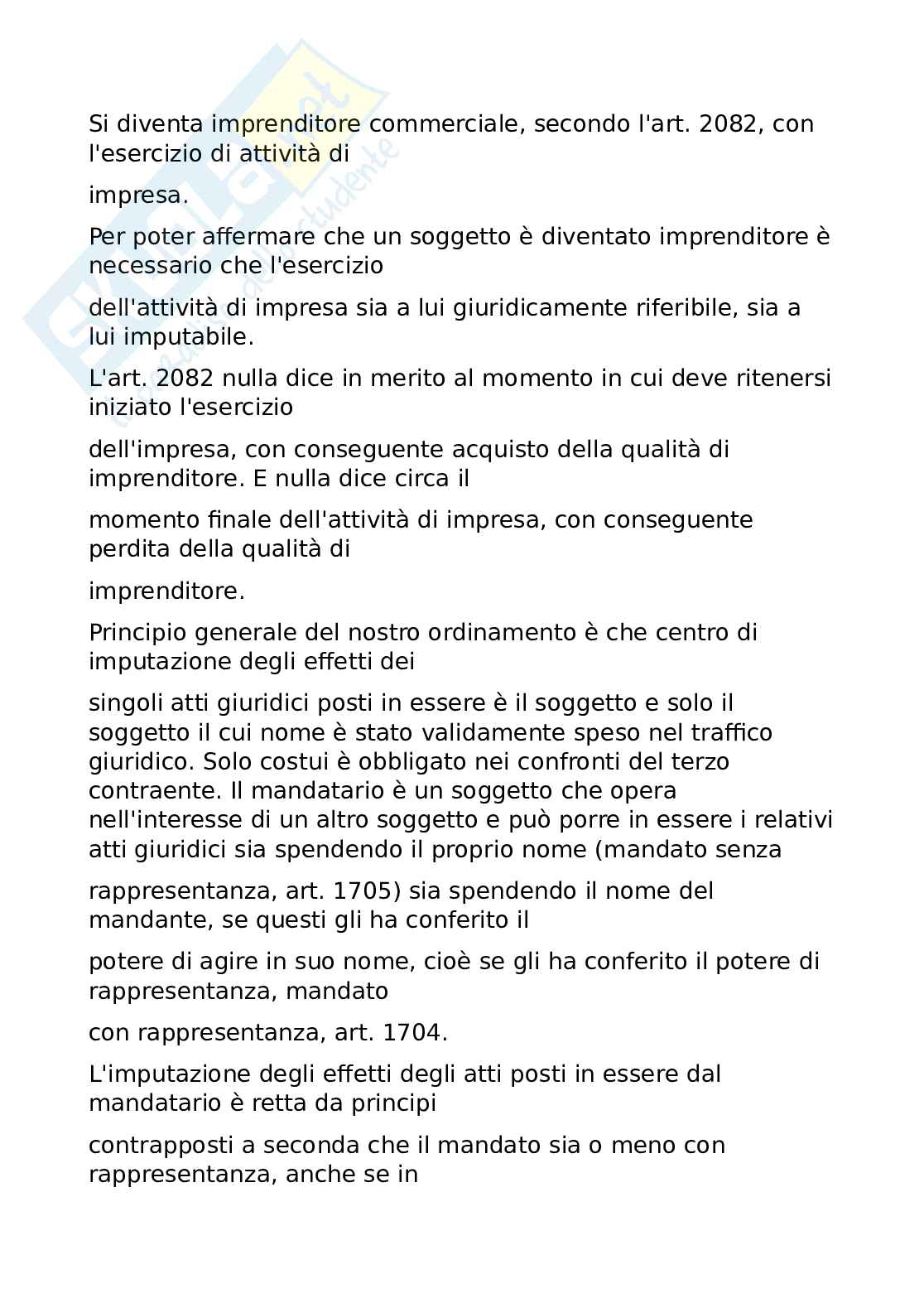 Imprenditore commerciale  Pag. 1