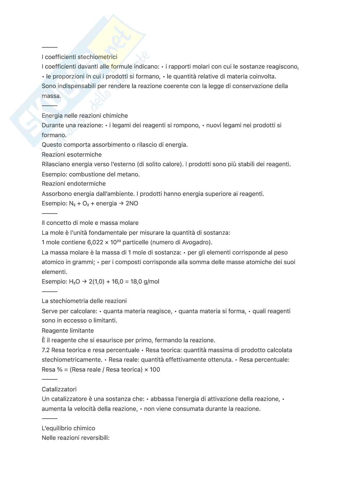 Riassunto esame Chimica, Prof. Sportelli Mario, libro consigliato Chimica e propedeutica biochimica, Zanichelli Pag. 21