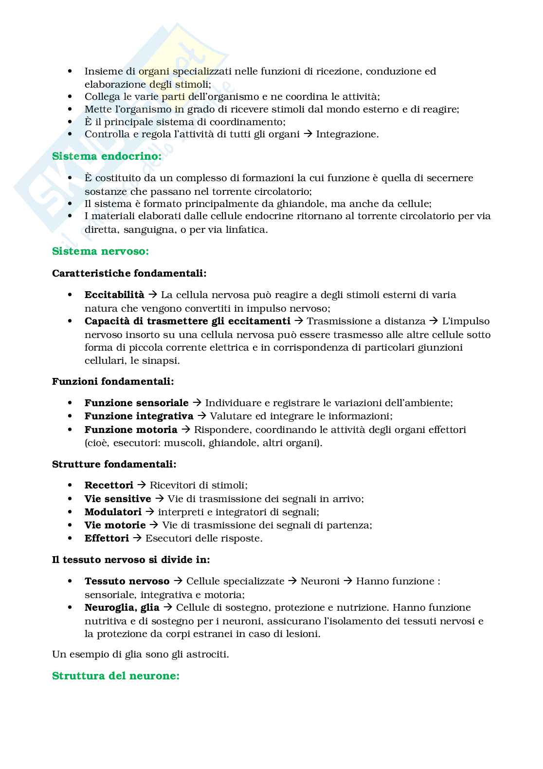 Appunti Biologia e sistematica animale Pag. 51