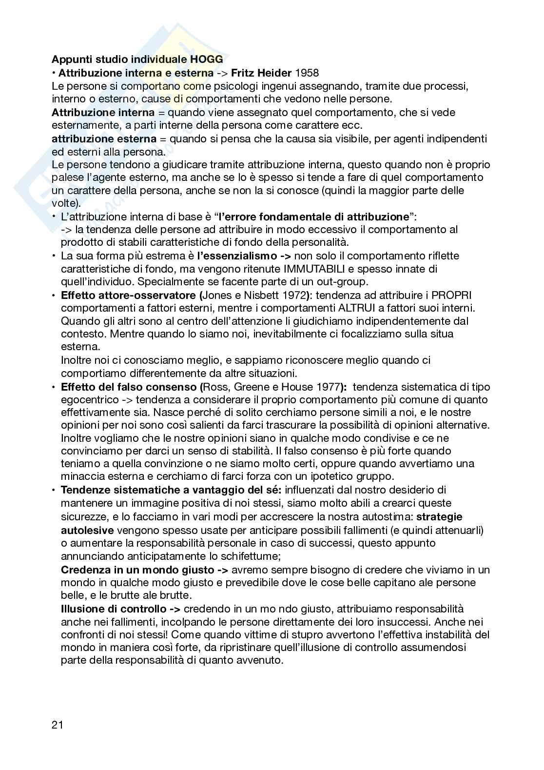 Appunti per l'esame di Psicologia sociale Pag. 21