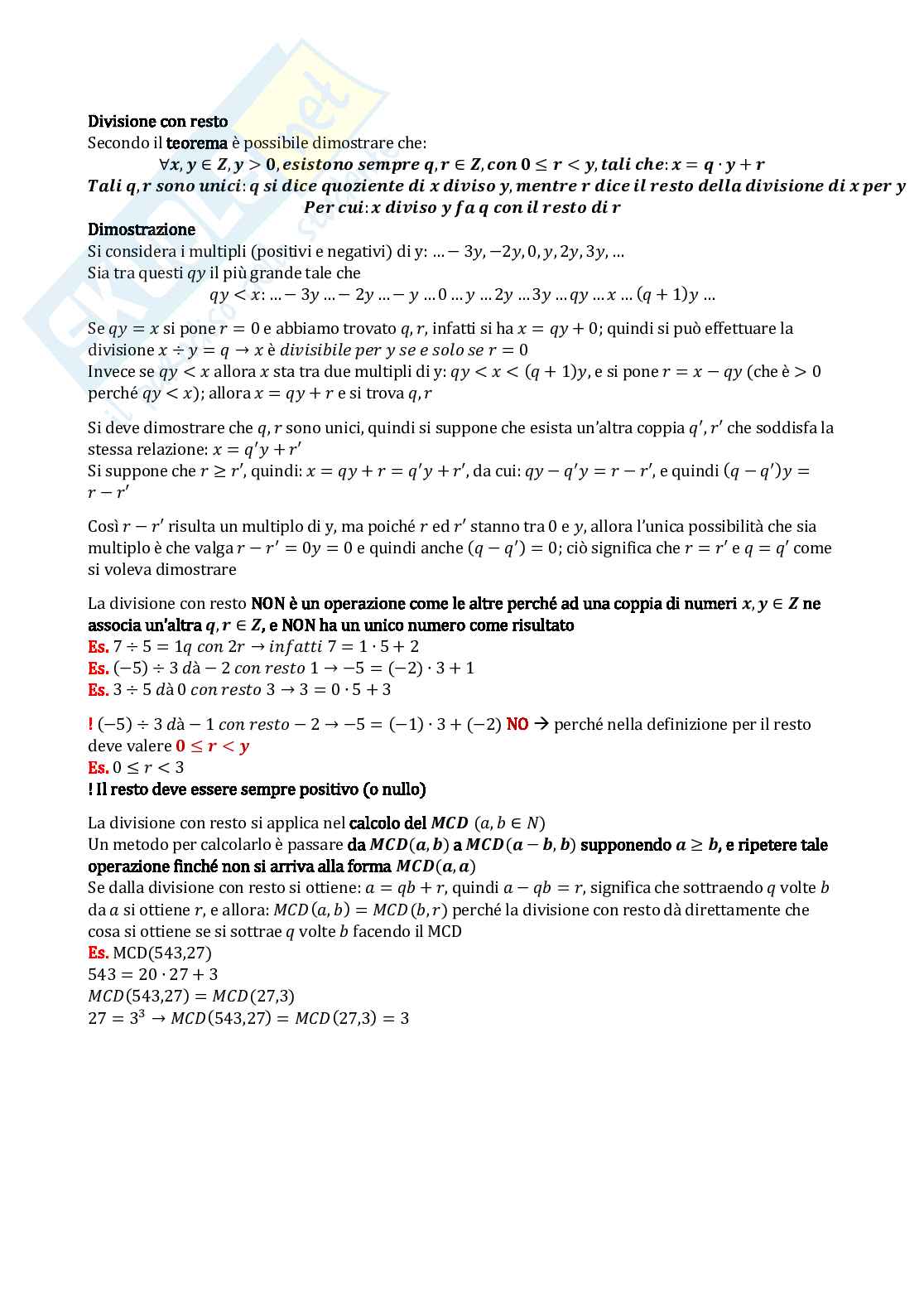 Matematica per la formazione di base (B024358) - Preparazione esame: teoria e esercizi | SFP Notes Vol. 24 Pag. 16
