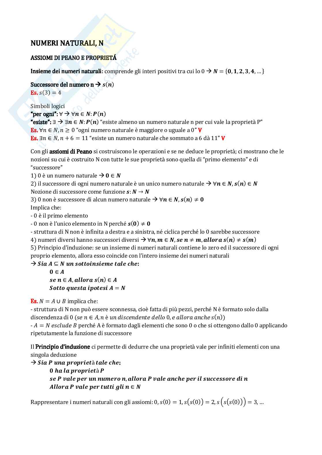 Matematica per la formazione di base (B024358) - Preparazione esame: teoria e esercizi | SFP Notes Vol. 24 Pag. 6