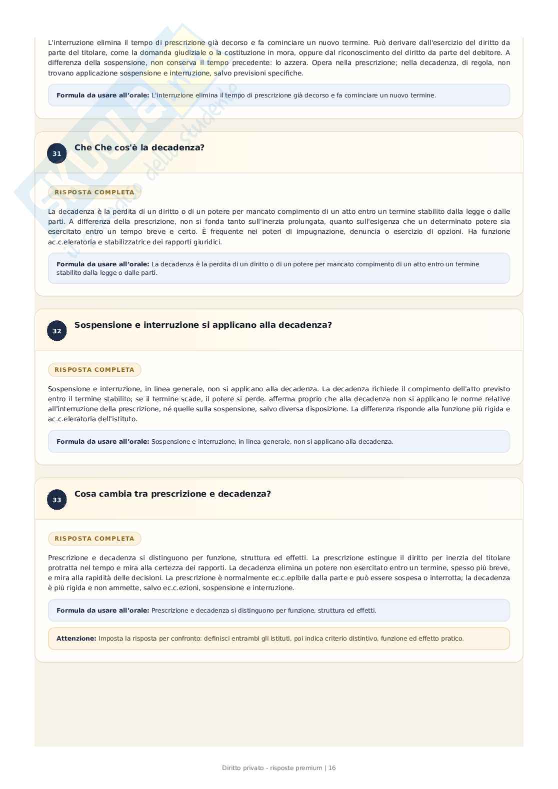 Diritto privato – 389 Domande e risposte ragionate per l’esame Pag. 16