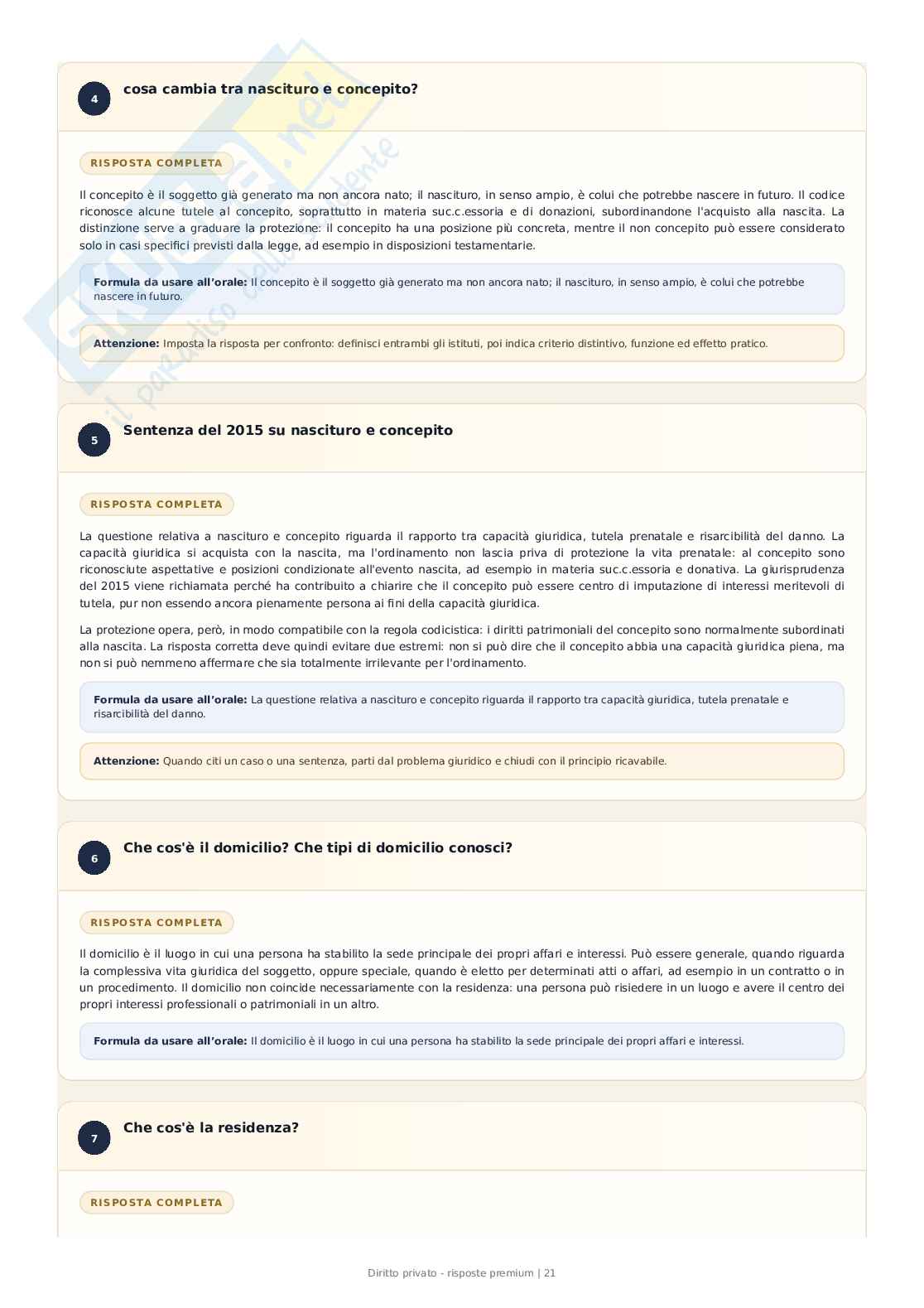 Diritto privato – 389 Domande e risposte ragionate per l’esame Pag. 21