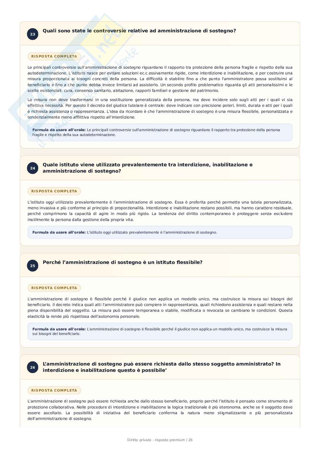 Diritto privato – 389 Domande e risposte ragionate per l’esame Pag. 26