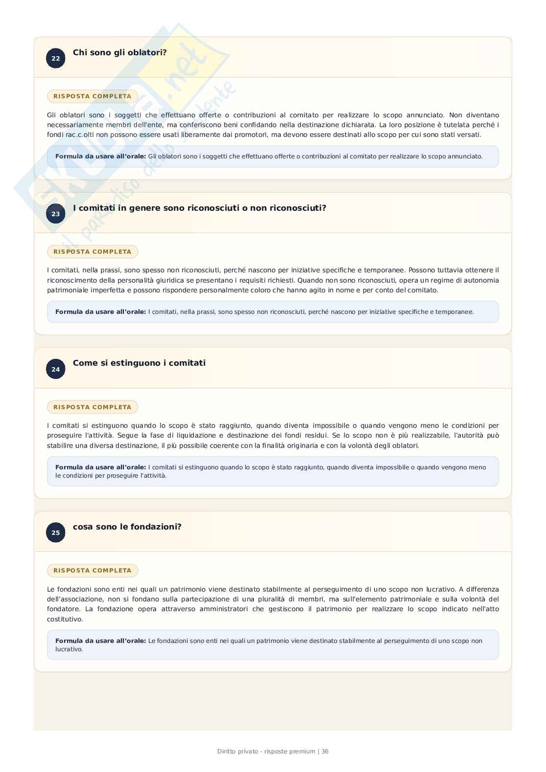 Diritto privato – 389 Domande e risposte ragionate per l’esame Pag. 36