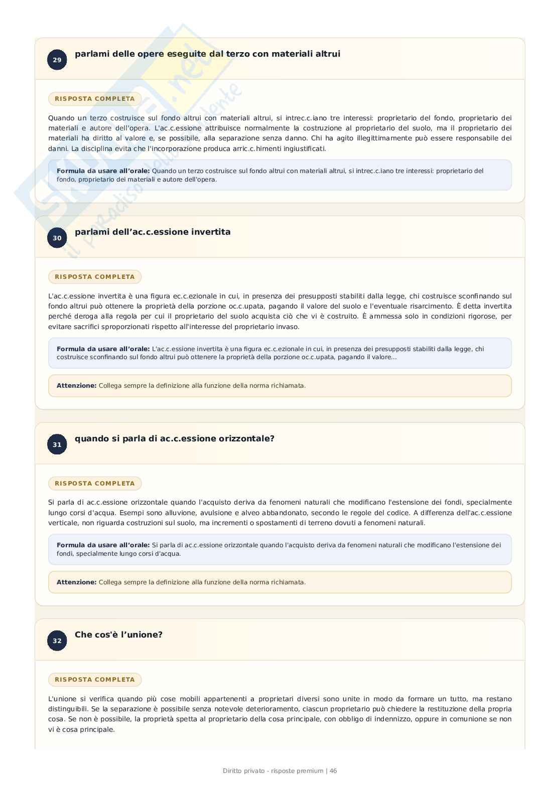 Diritto privato – 389 Domande e risposte ragionate per l’esame Pag. 46