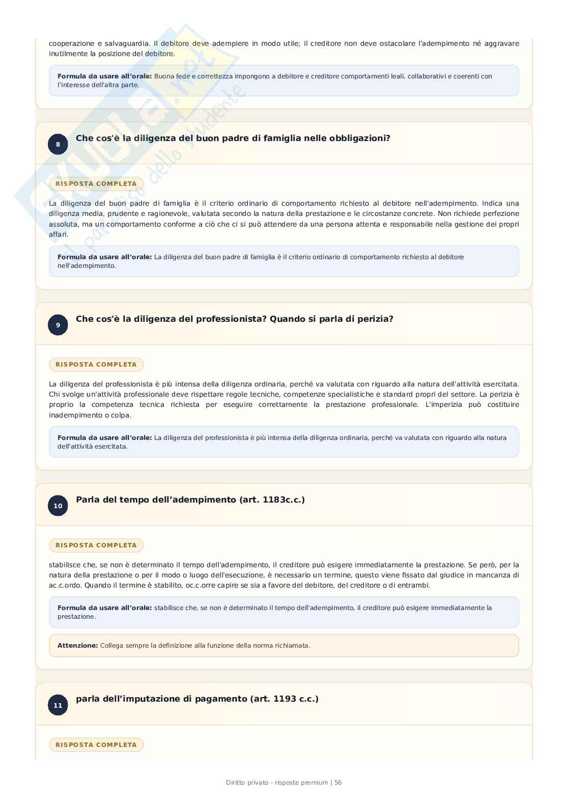 Diritto privato – 389 Domande e risposte ragionate per l’esame Pag. 56