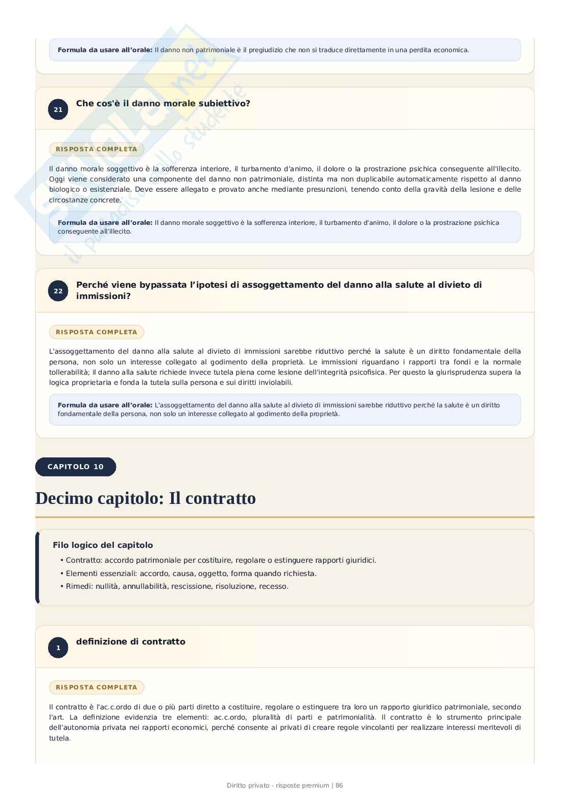 Diritto privato – 389 Domande e risposte ragionate per l’esame Pag. 86