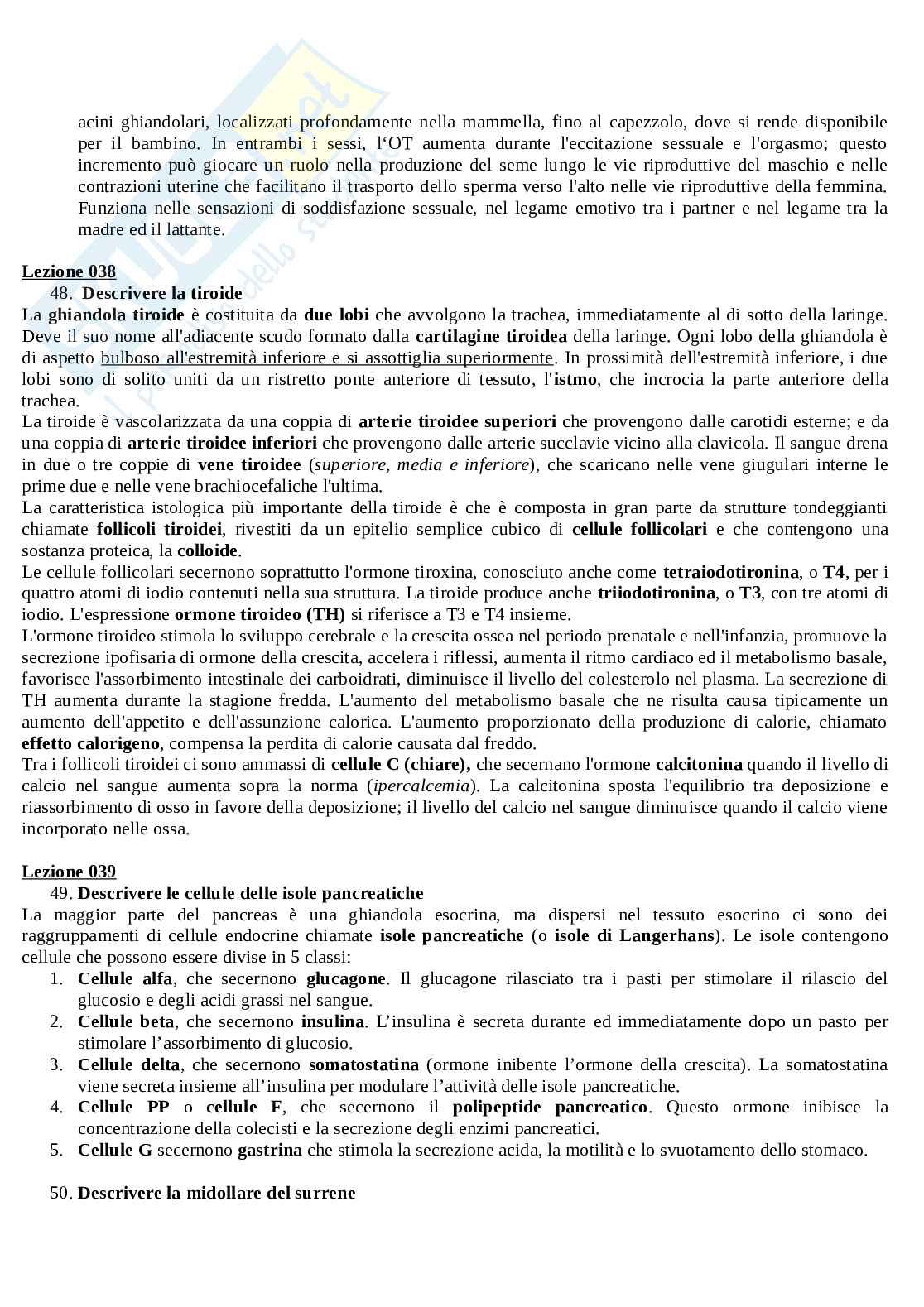 Domande aperte Anatomia umana Pag. 16
