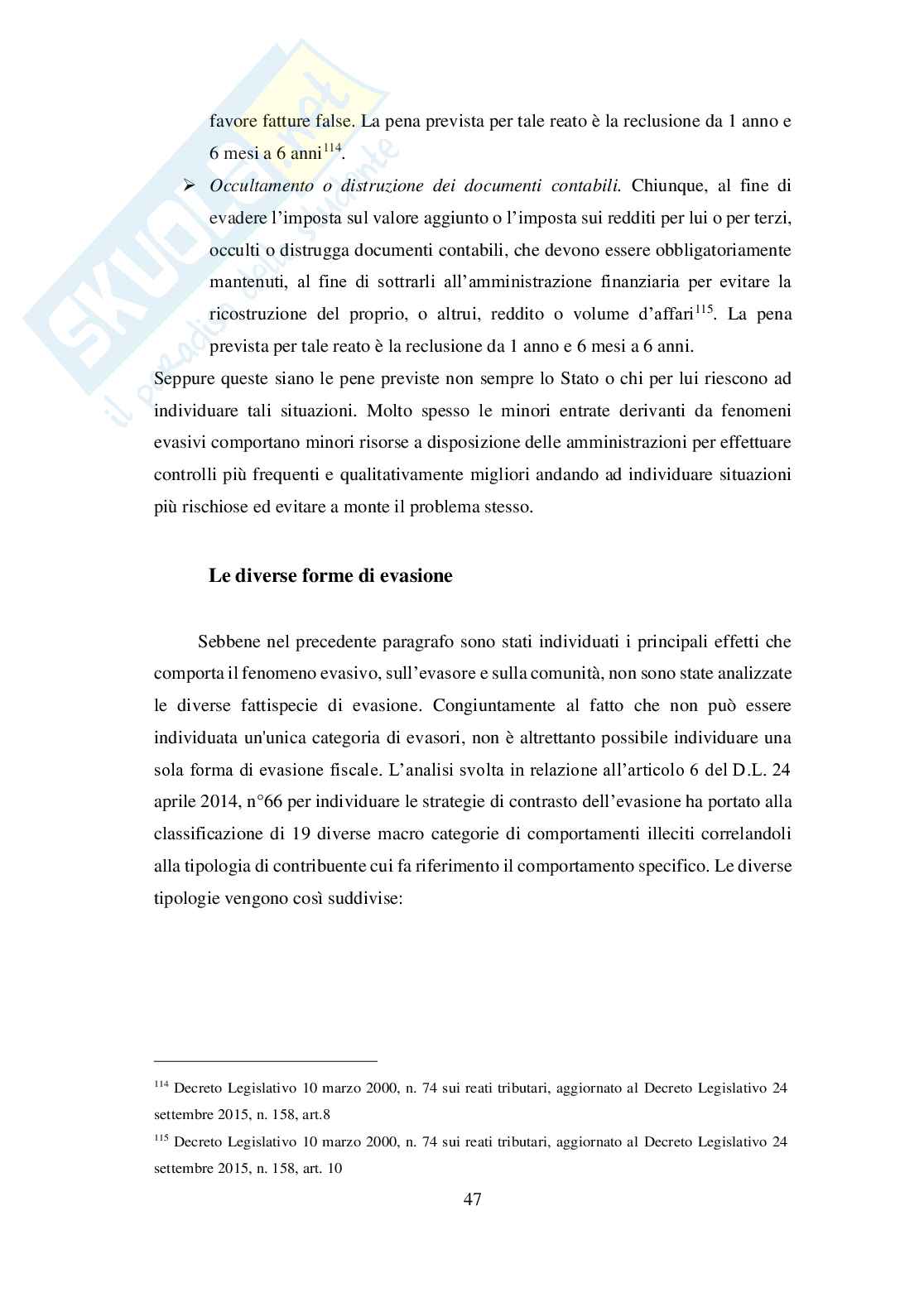 Tesi laurea 110 e frode - l'evasione fiscale Pag. 46
