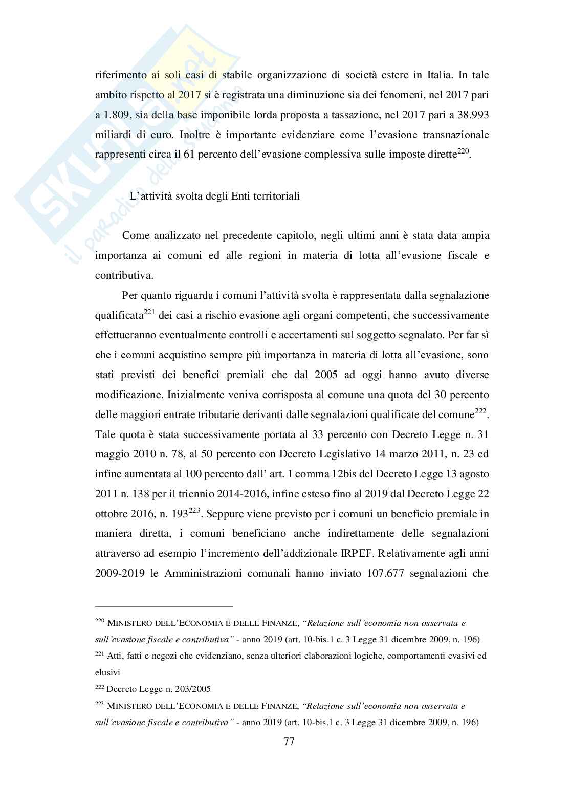 Tesi laurea 110 e frode - l'evasione fiscale Pag. 76