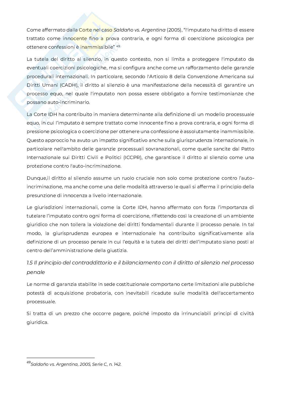  Diritto al silenzio nel procedimento penale Pag. 21