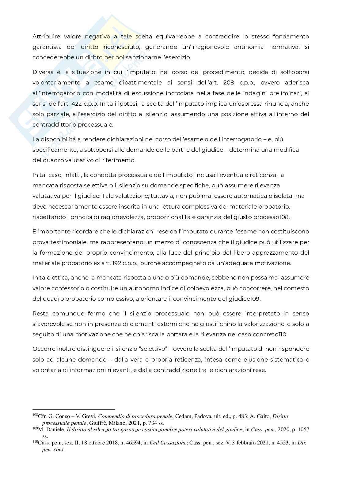  Diritto al silenzio nel procedimento penale Pag. 51