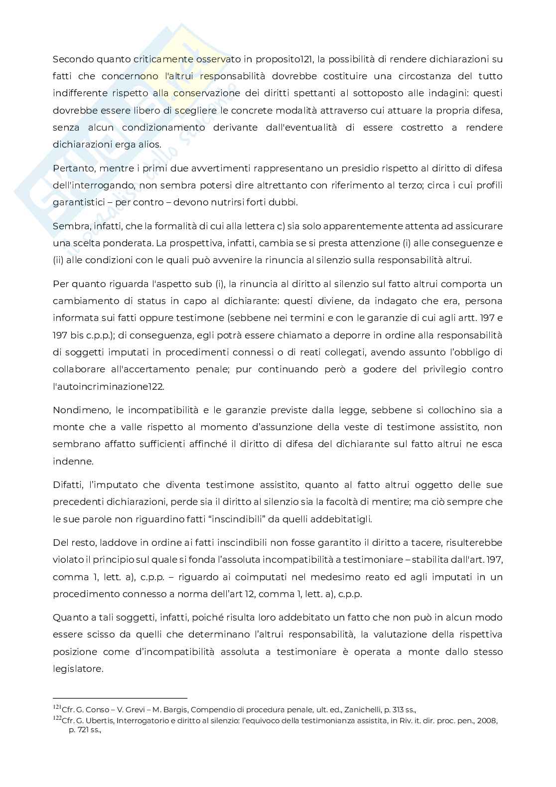  Diritto al silenzio nel procedimento penale Pag. 56