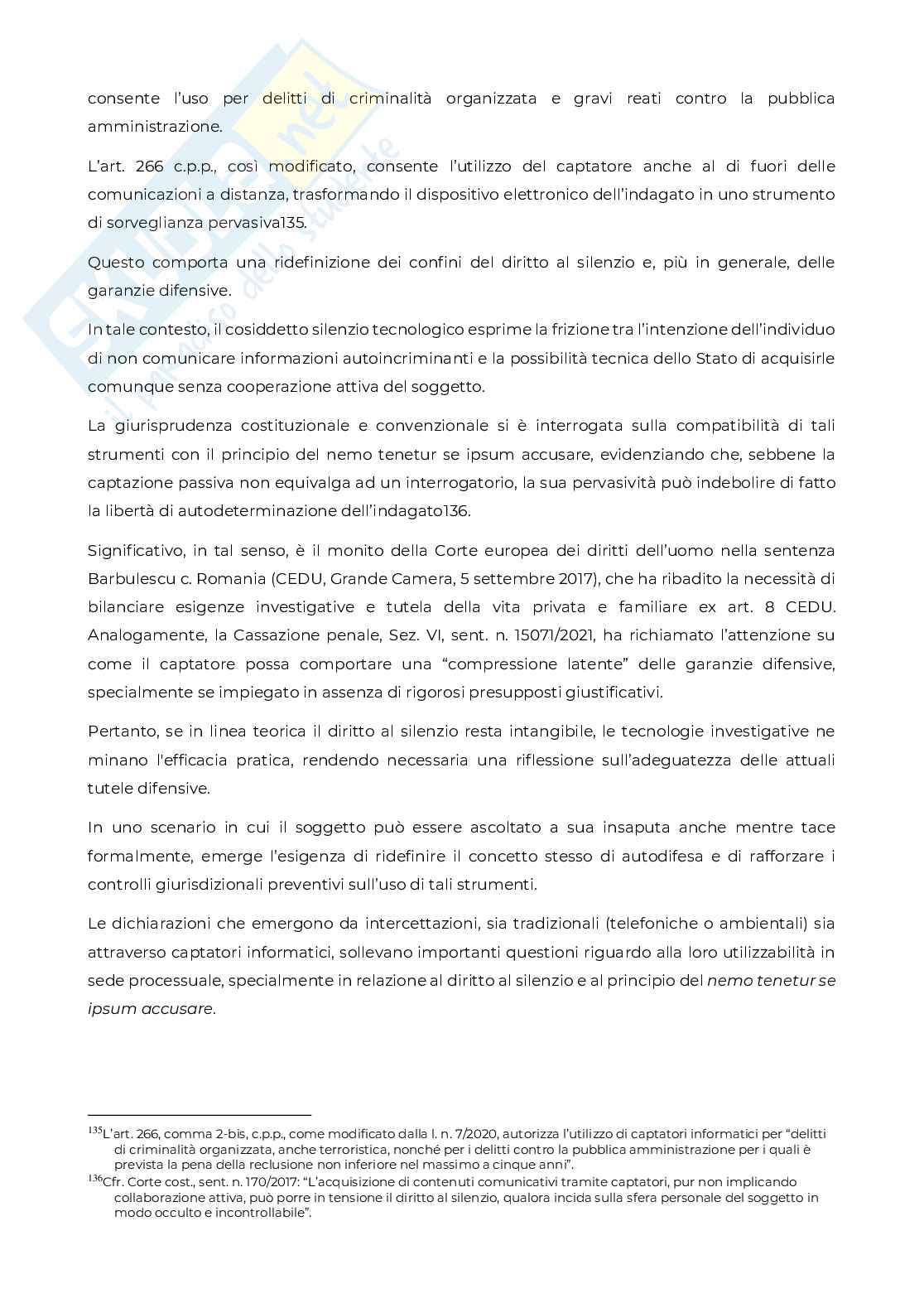  Diritto al silenzio nel procedimento penale Pag. 66