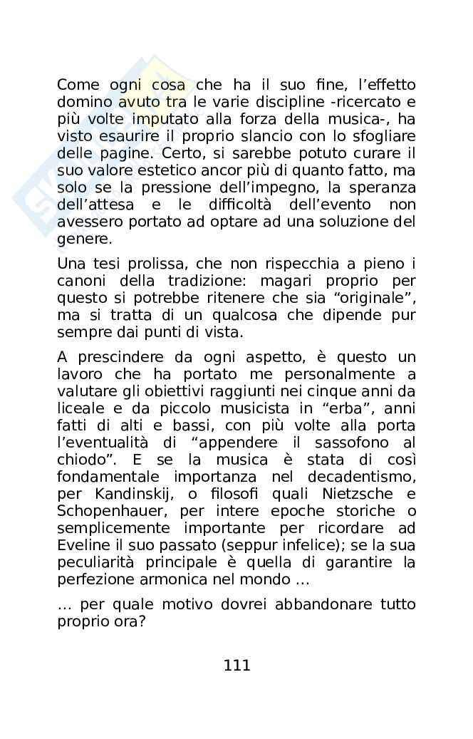 Musica di sottofondo Pag. 111
