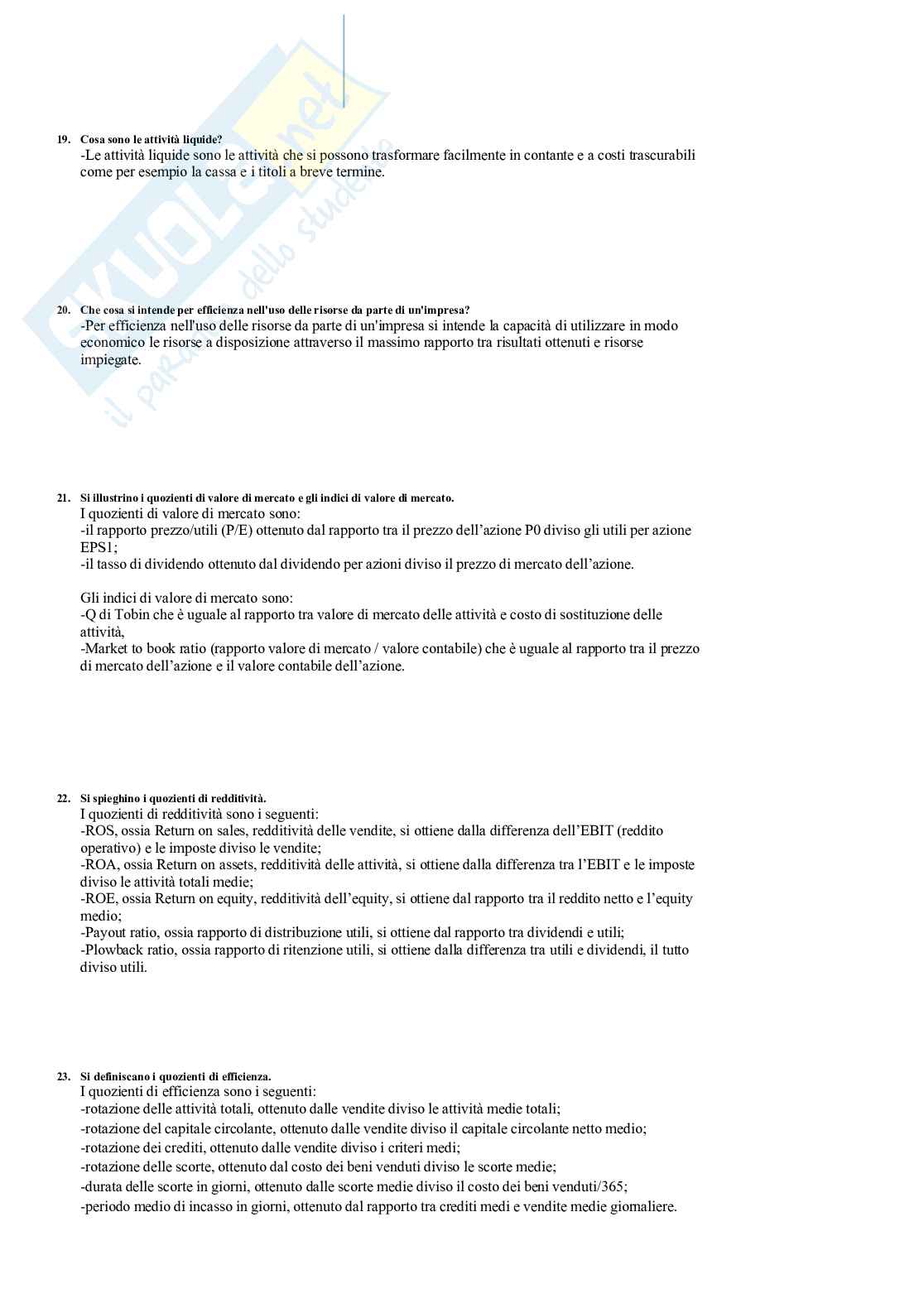 Paniere Finanza aziendale B  Pag. 26