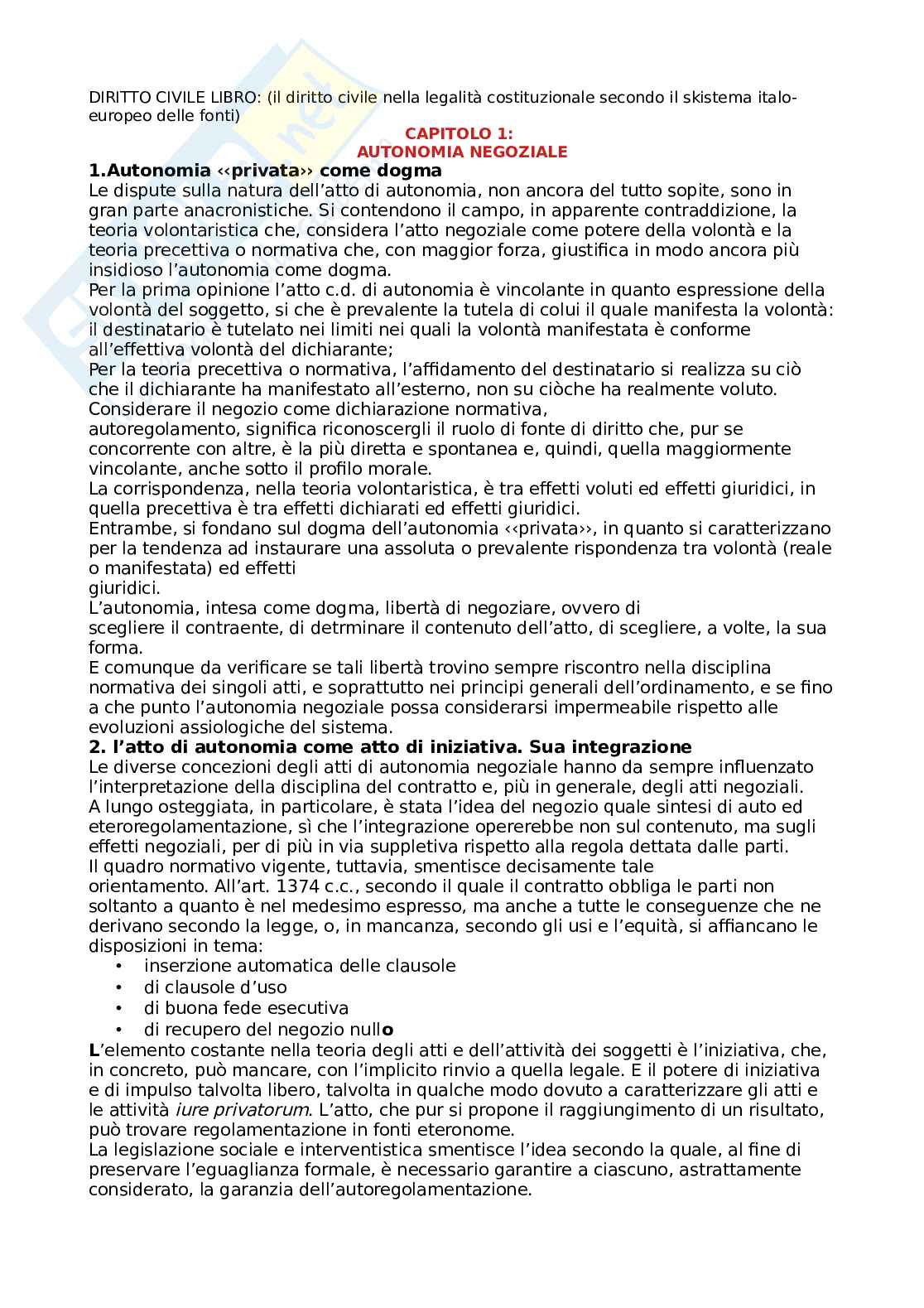 Diritto nella legalità costituzionale Pag. 1