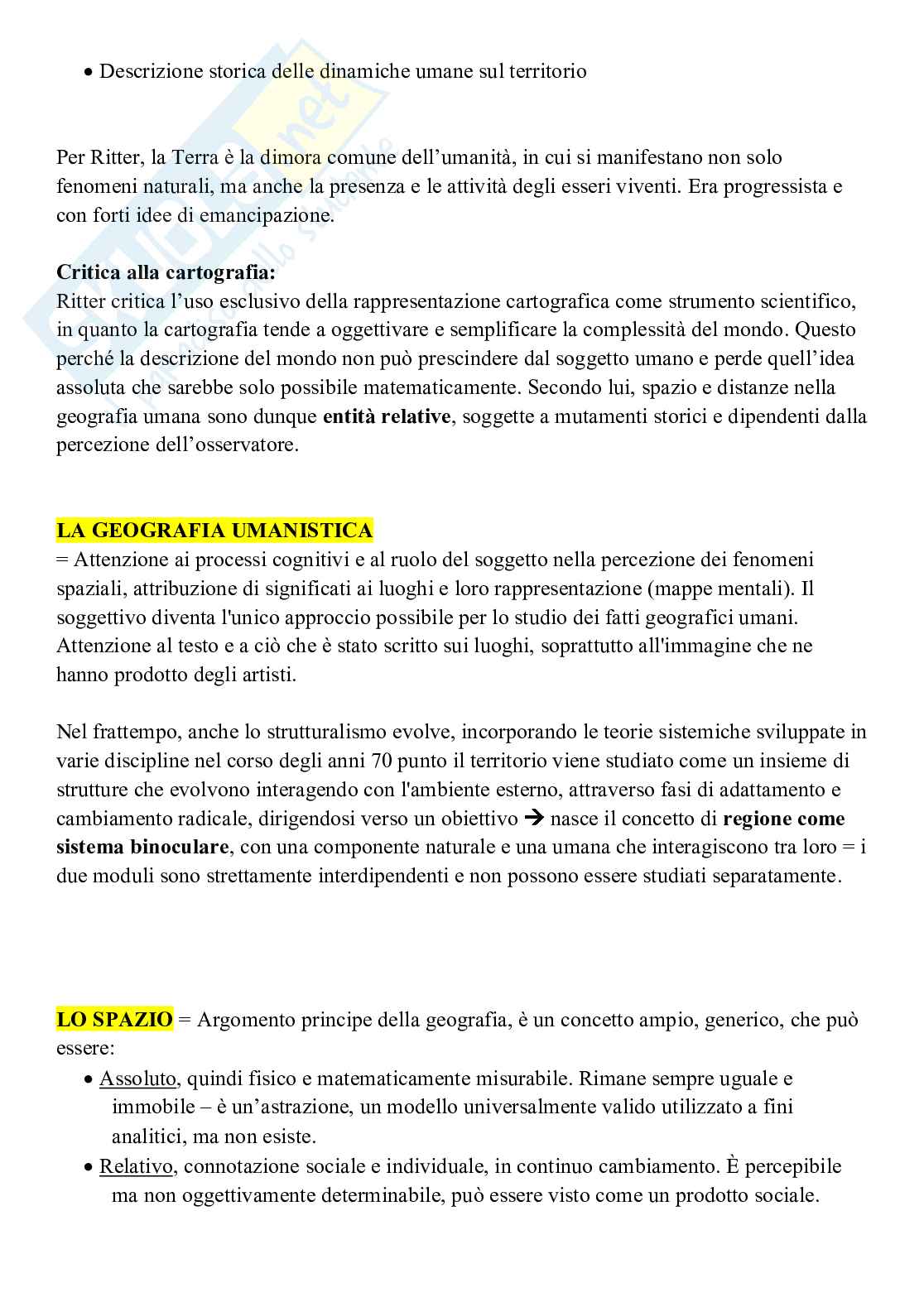 Riassunto esame Geografia politica ed economica, Prof. Magnani Elisa, libro consigliato Appunti di Geografia, Minca Pag. 16
