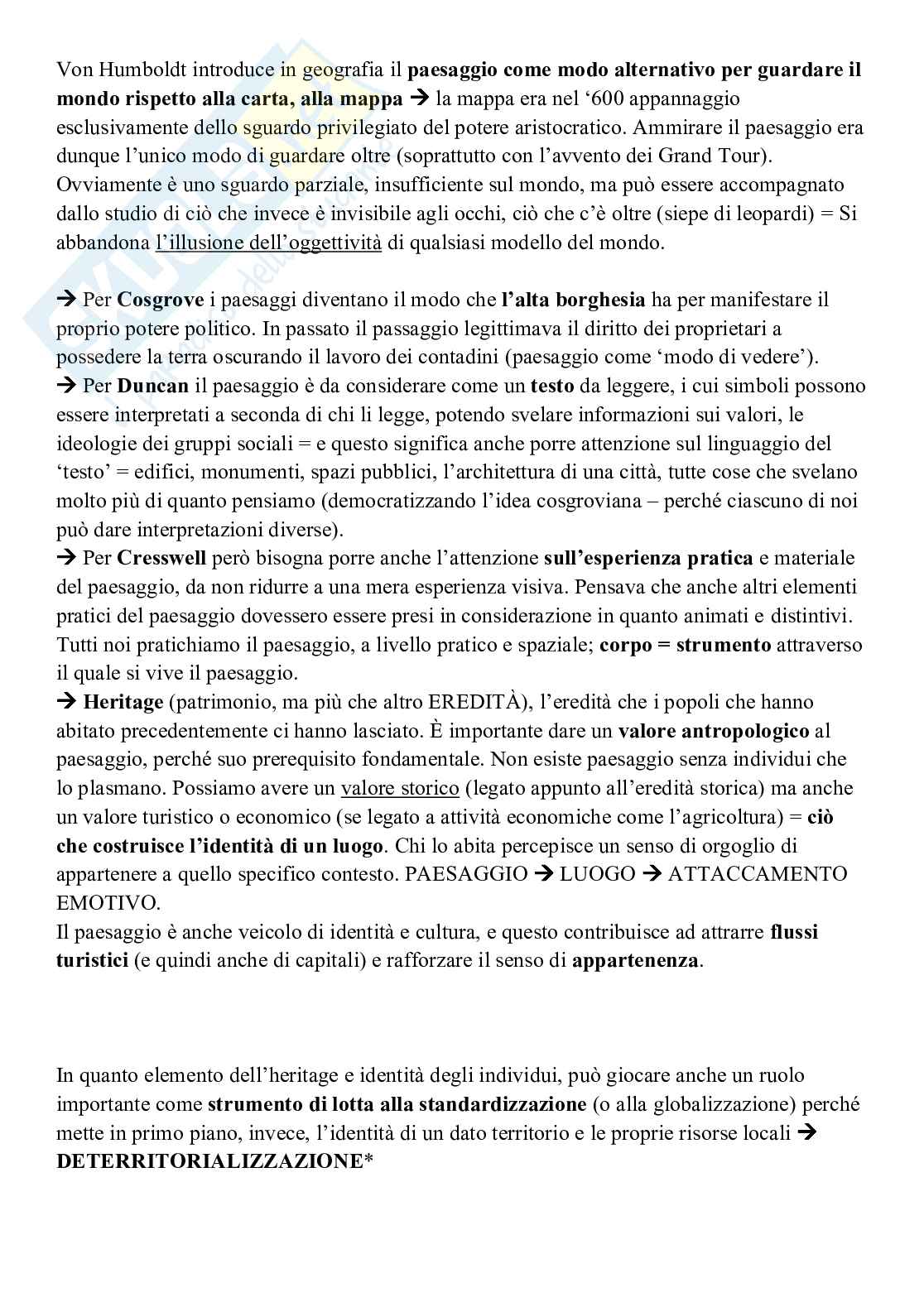 Riassunto esame Geografia politica ed economica, Prof. Magnani Elisa, libro consigliato Appunti di Geografia, Minca Pag. 21