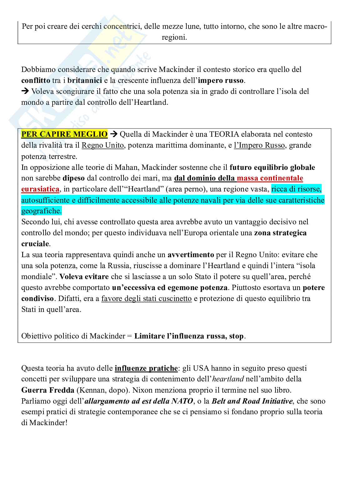 Riassunto esame Geografia politica ed economica, Prof. Magnani Elisa, libro consigliato Appunti di Geografia, Minca Pag. 66