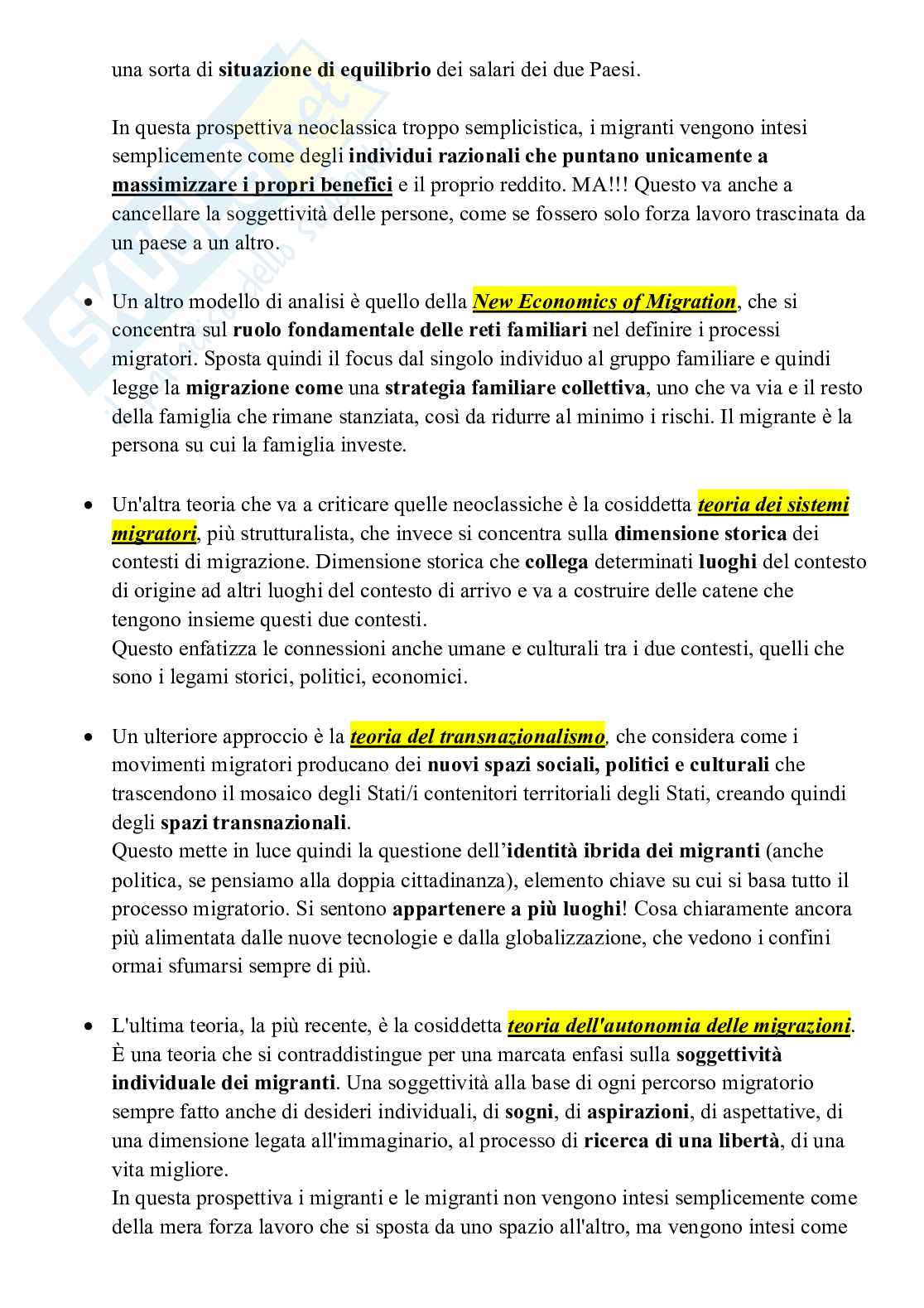 Riassunto esame Geografia politica ed economica, Prof. Magnani Elisa, libro consigliato Appunti di Geografia, Minca Pag. 86