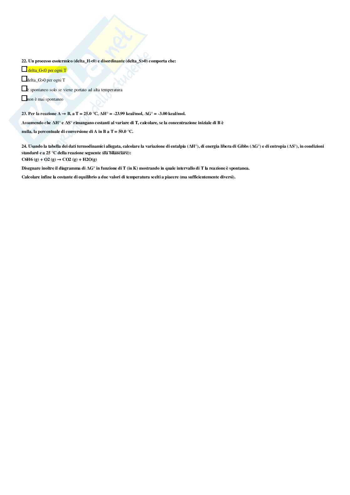 Chimica applicata e tecnologia dei materiali – Paniere risposte chiuse completo – A.A. 2025/2026 Pag. 41