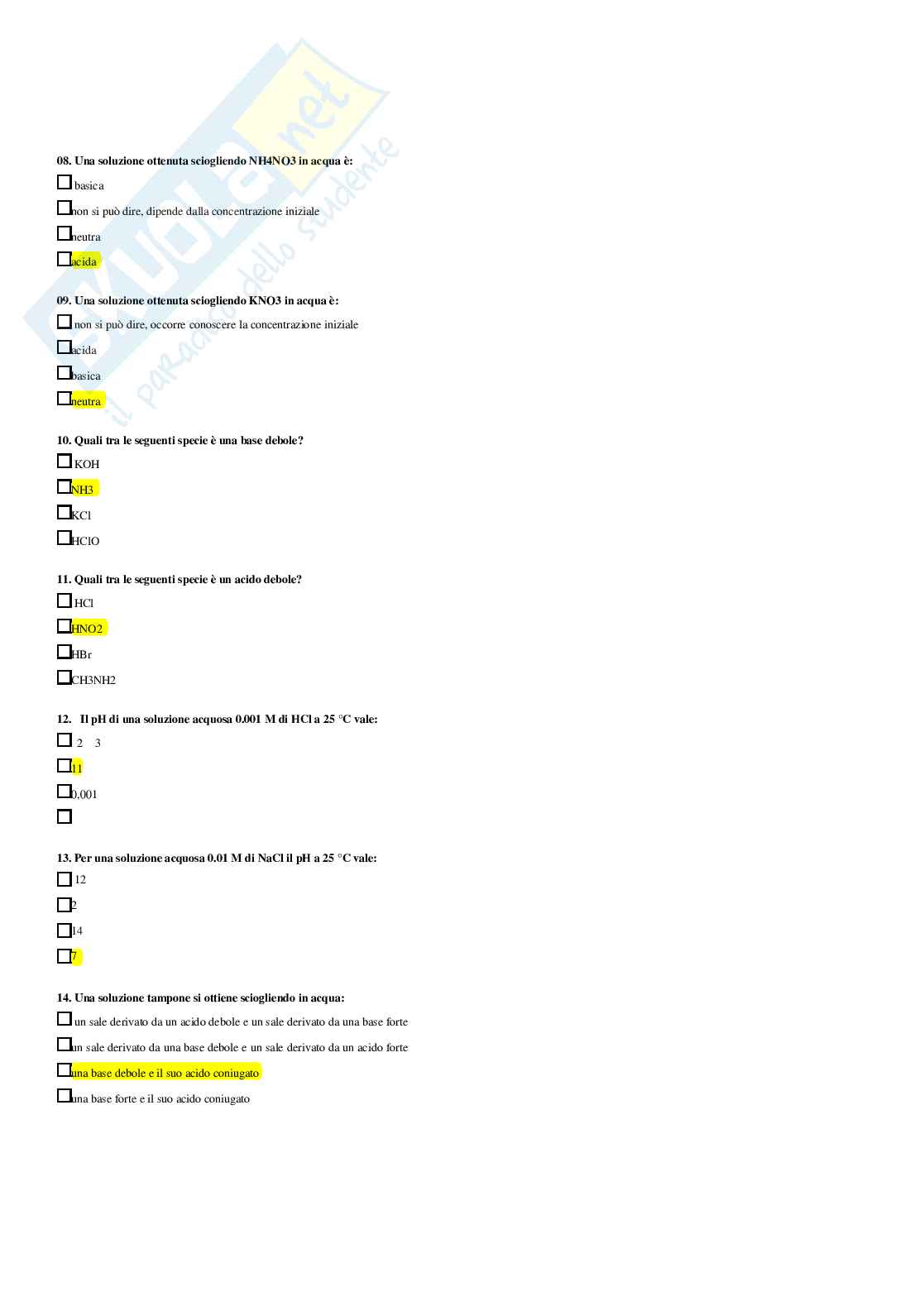 Chimica applicata e tecnologia dei materiali – Paniere risposte chiuse completo – A.A. 2025/2026 Pag. 66