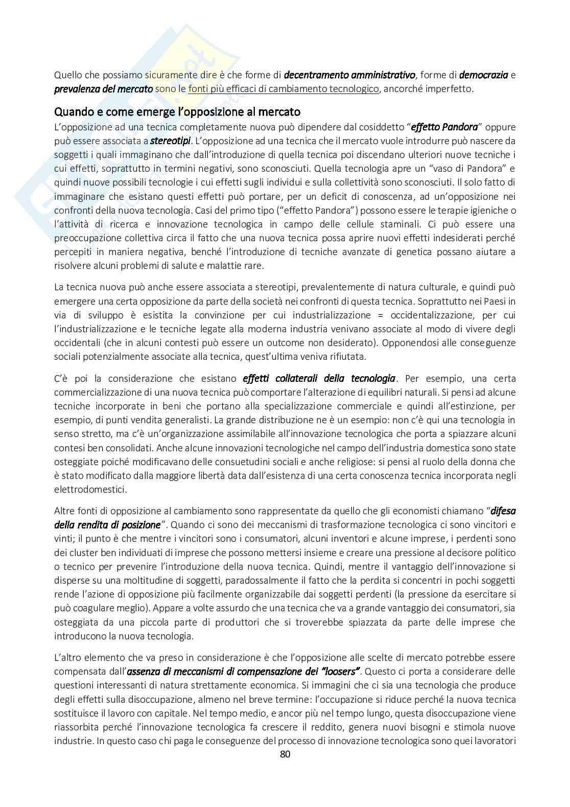 Riassunto esame Storia dell'innovazione, prof. Rota, libro consigliato I doni di Atena, Mokyr Pag. 81