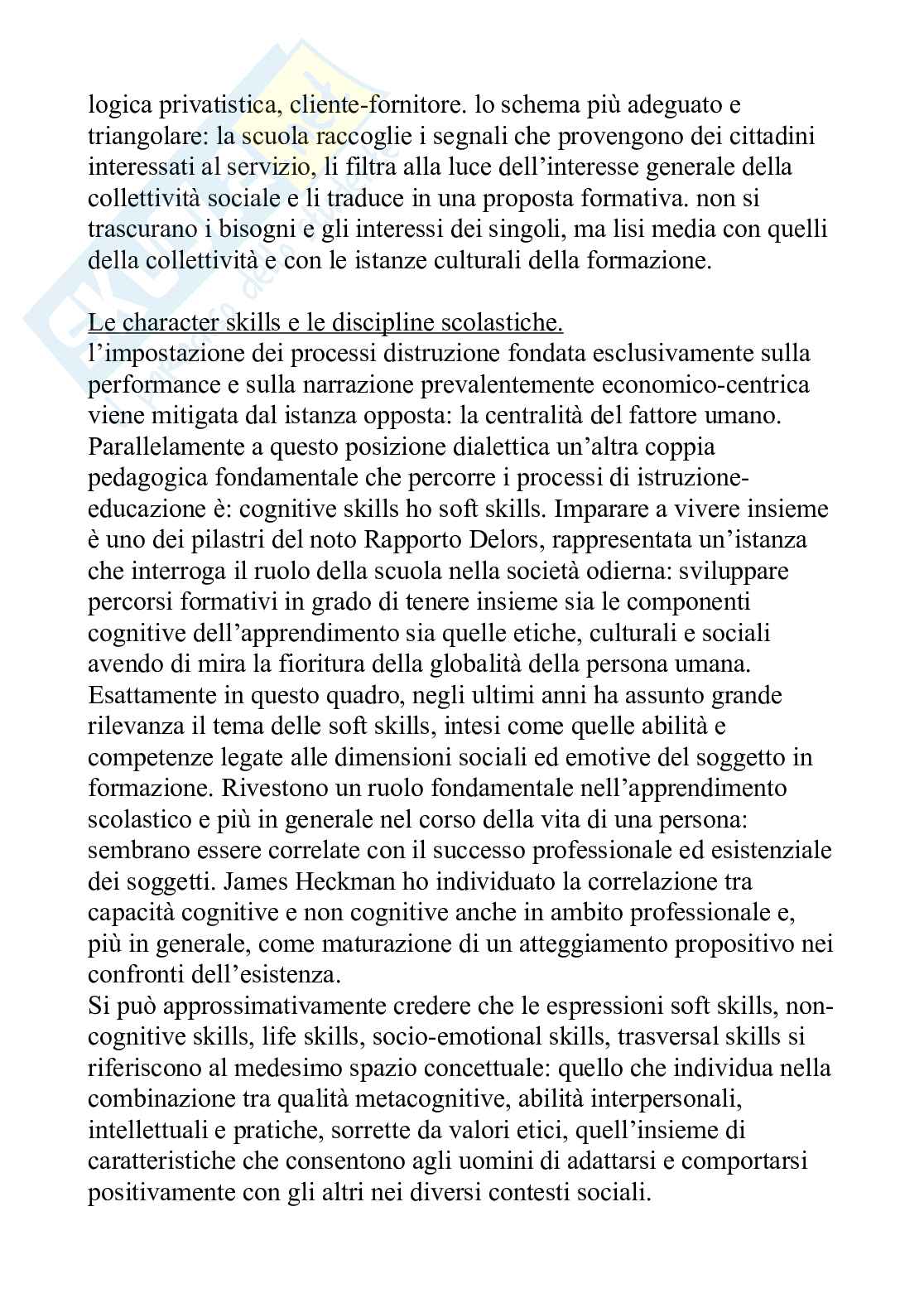 Riassunto esame Pedagogia generale, Prof. Zamengo Federico, libro consigliato Occhio pedagogico, Zamengo  Pag. 56