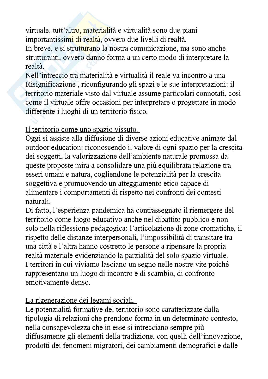 Riassunto esame Pedagogia generale, Prof. Zamengo Federico, libro consigliato Occhio pedagogico, Zamengo  Pag. 66