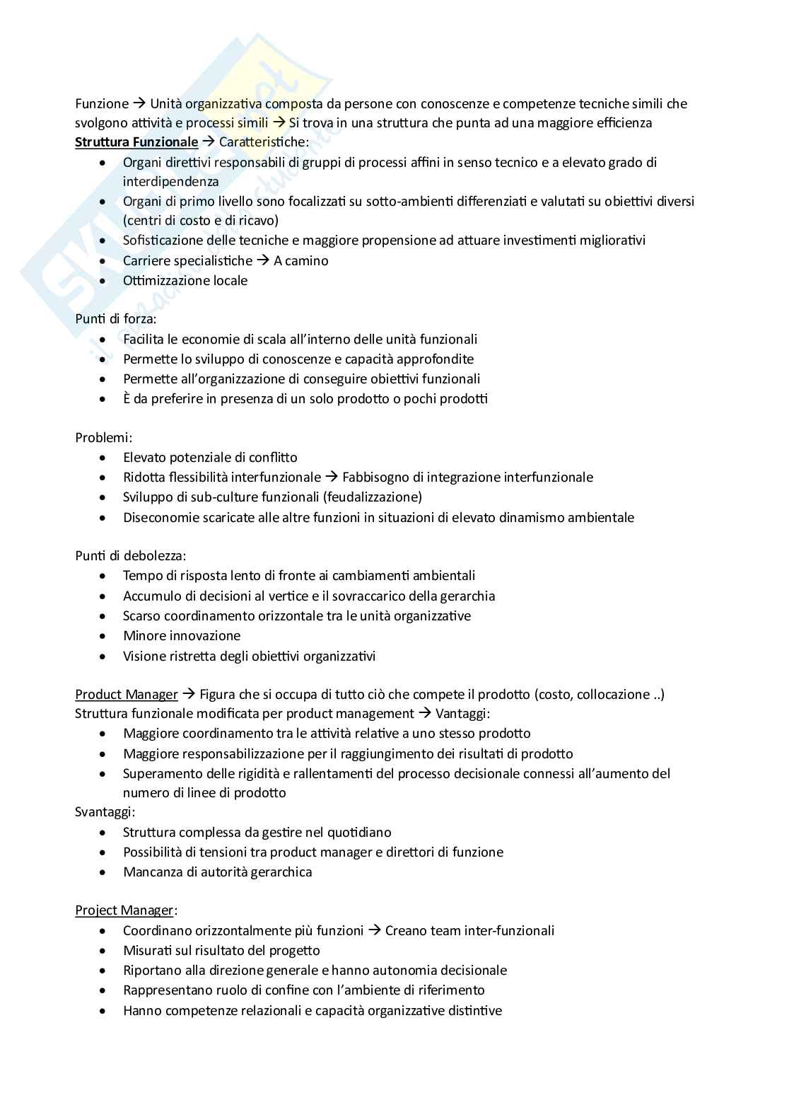 Organizzazione aziendale - prova parziale Pag. 11