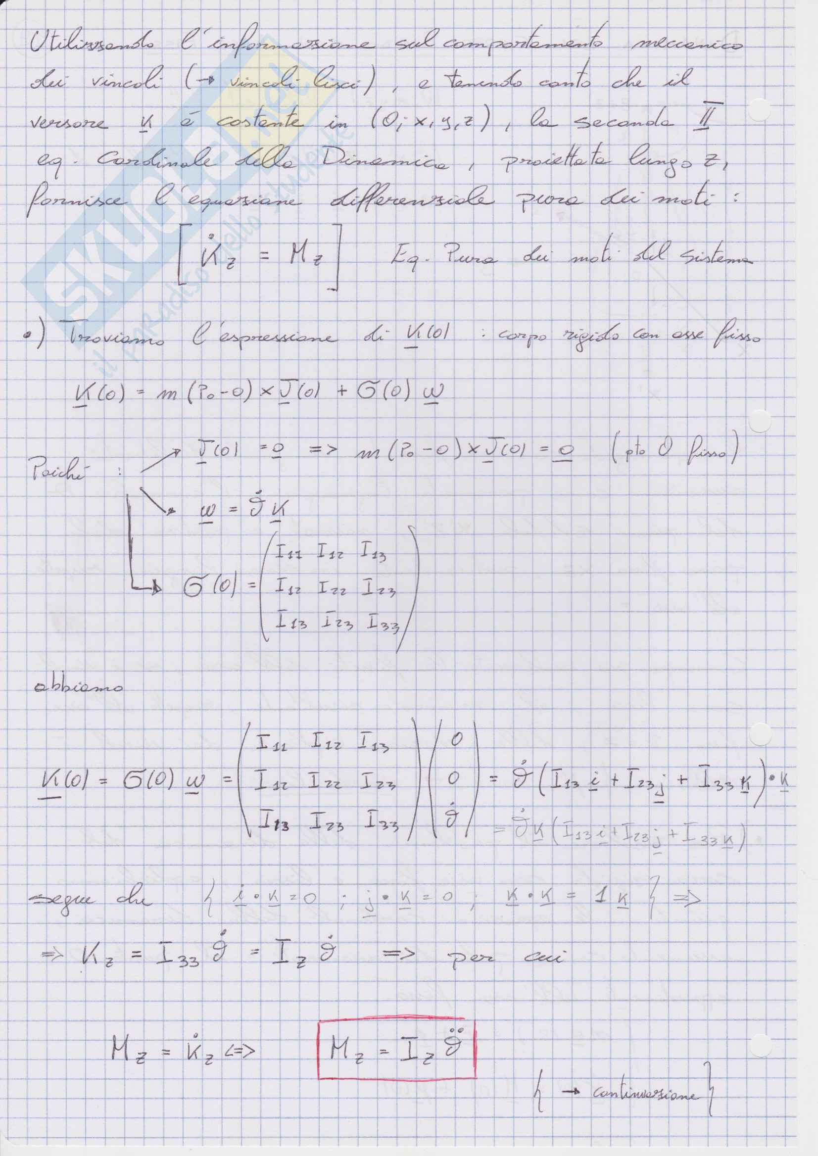 Dinamica Parte 3 Meccanica Razionale Pag. 2