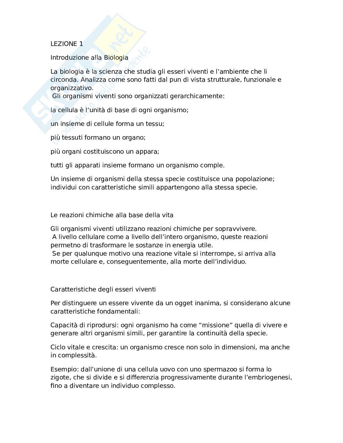 Biologia applicata  Pag. 1