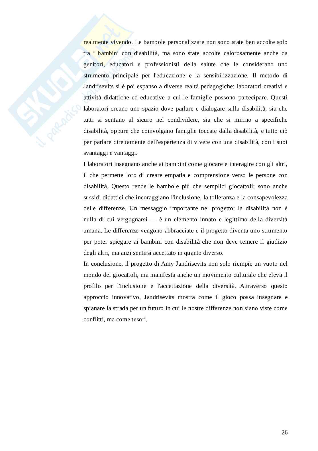 L’inclusione della disabilità nelle imprese di tipo artistico Pag. 26