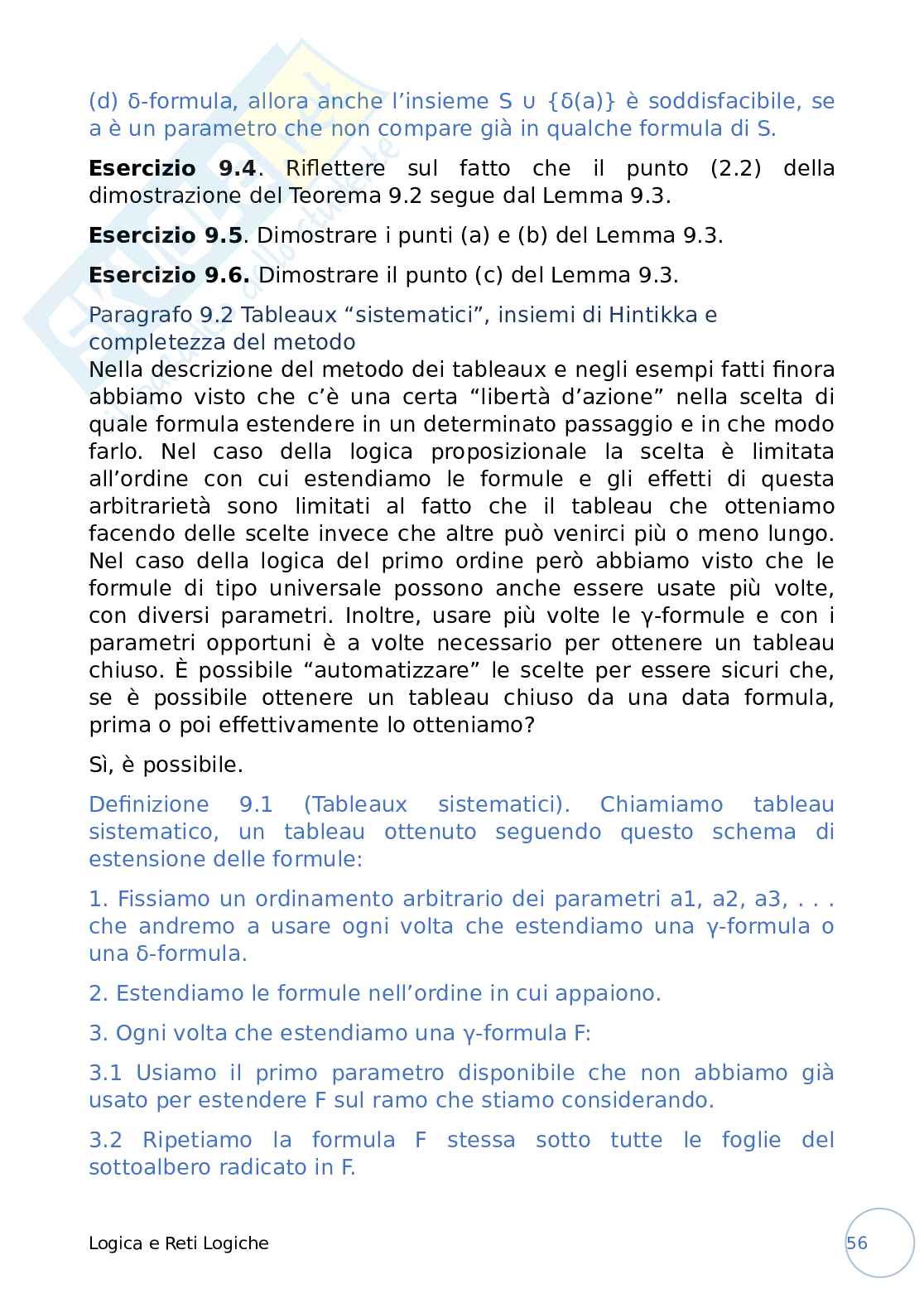 Appunti Logiche e reti logiche Pag. 56