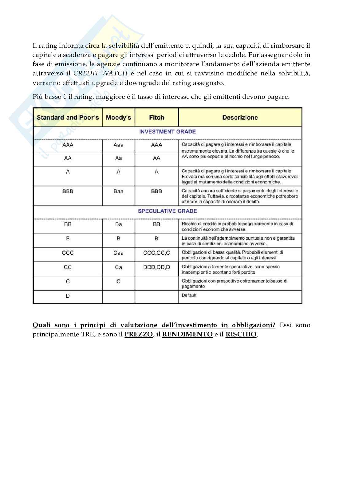 Appunti Economia degli intermediari finanziari  Pag. 66