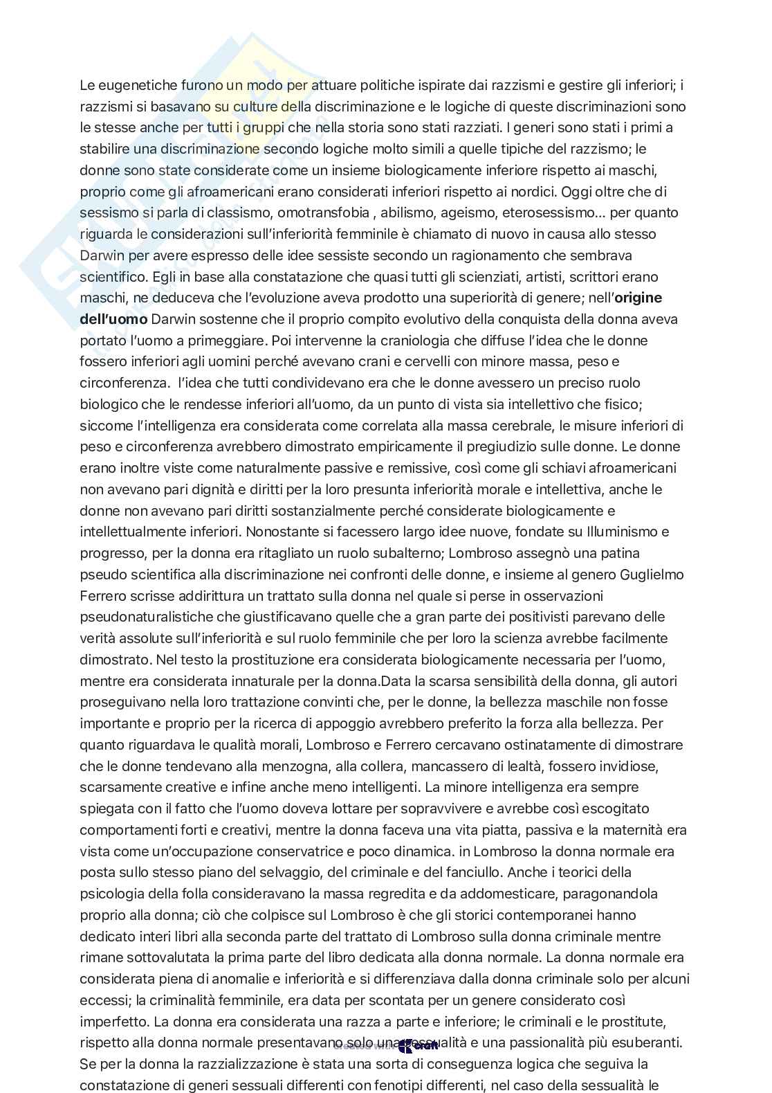 Riassunto esame Storia delle scienze psicologiche, Prof. Foschi Renato, libro consigliato Storia dei razzismi , Foschi  Pag. 21