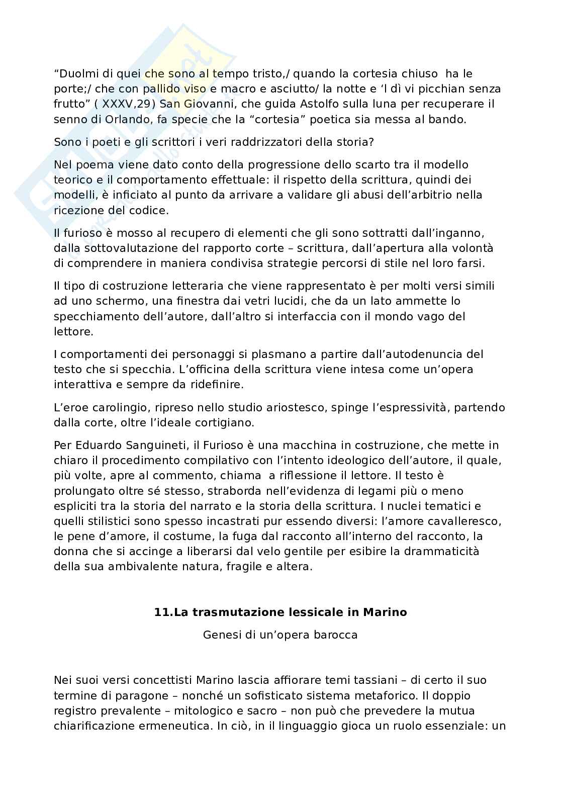 Completo Letteratura italiana  - Schede per studiare Pag. 31