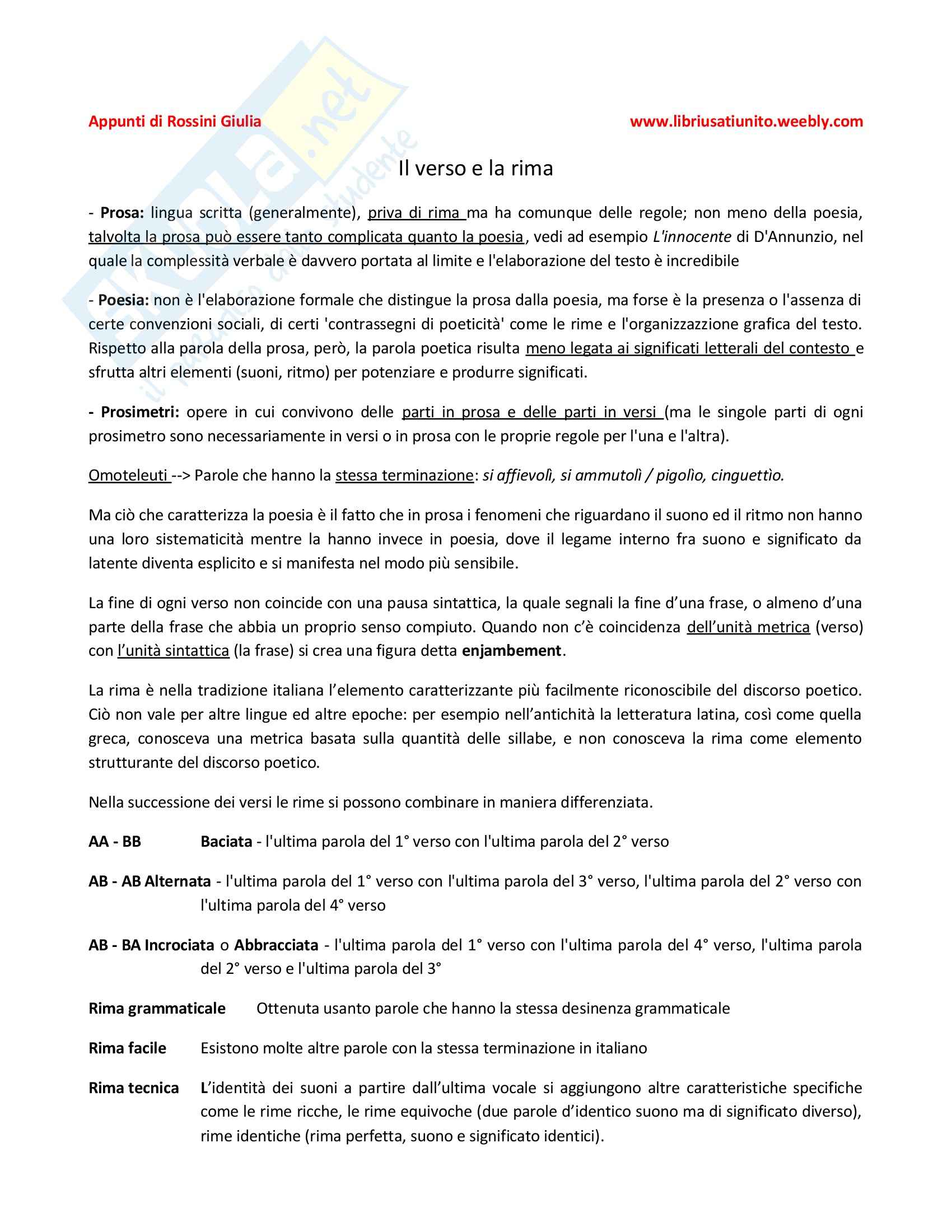 Riassunto esame Letteratura Italiana, prof. Pellizzari, libro consigliato Dimensioni della Letteratura Italiana di Morabito Pag. 2