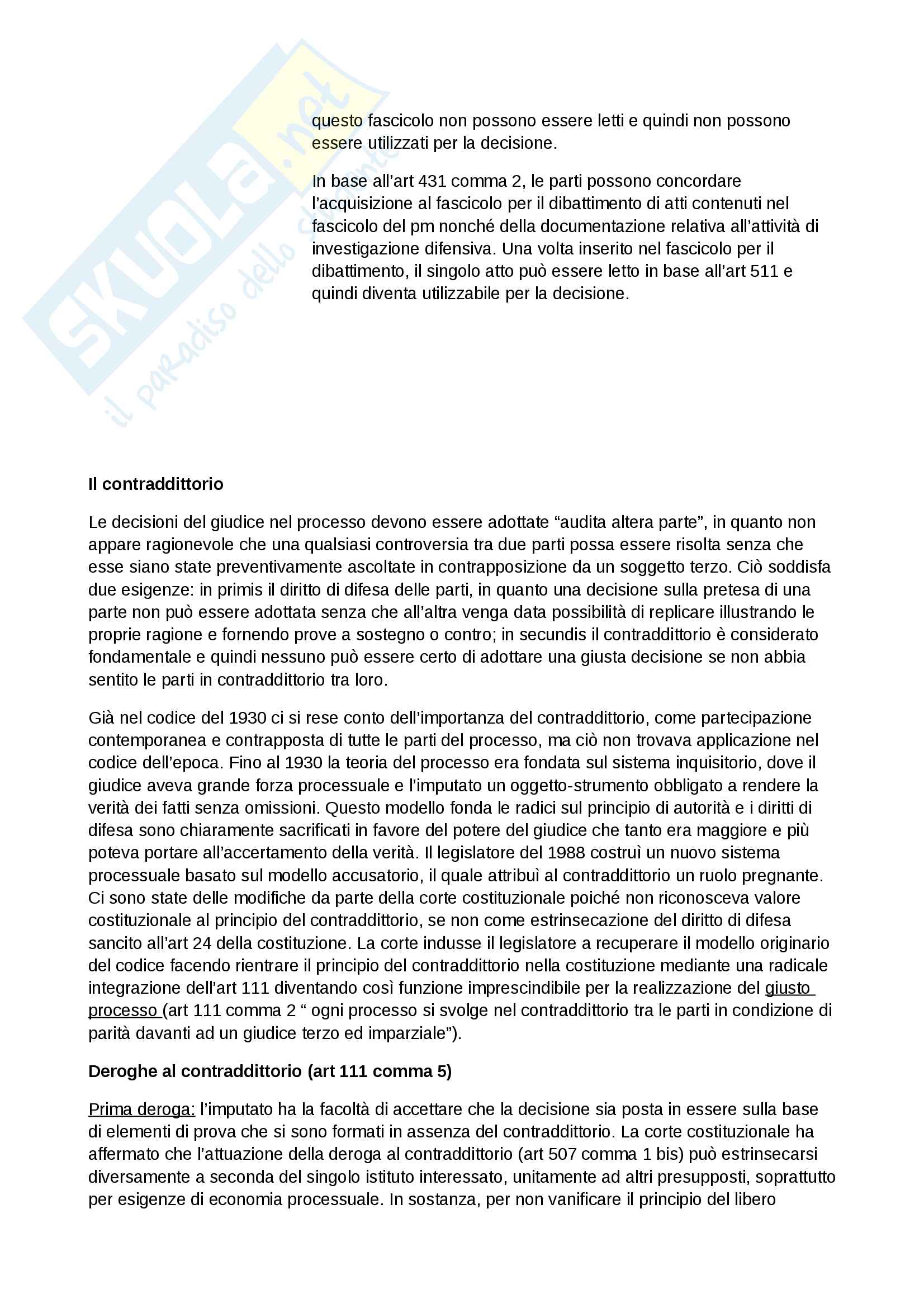 Il contraddittorio Pag. 11