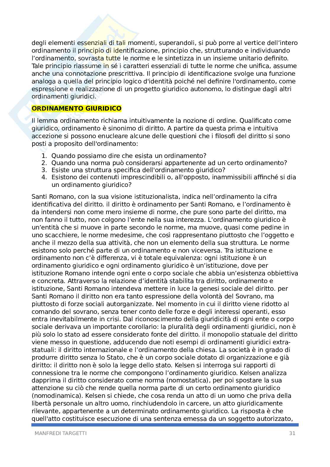Riassunto esame Filosofia del diritto, Prof. Farano Alessia, libro consigliato Parole del diritto, Punzi Pag. 31