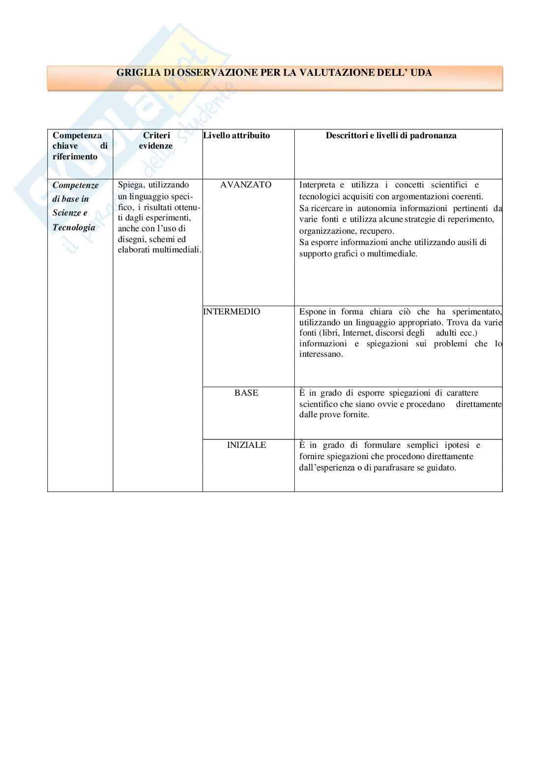 Esempio  UDA lezione simulata concorso scuola a 28 matematica e scienze, titolo I vulcani Pag. 11