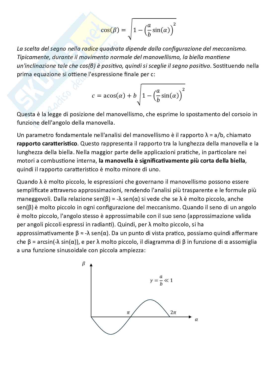 Fondamenti di meccanica teorica ed applicata (parte 5) - Sistemi di corpi rigidi e manovellismo ordinario centrato Pag. 11