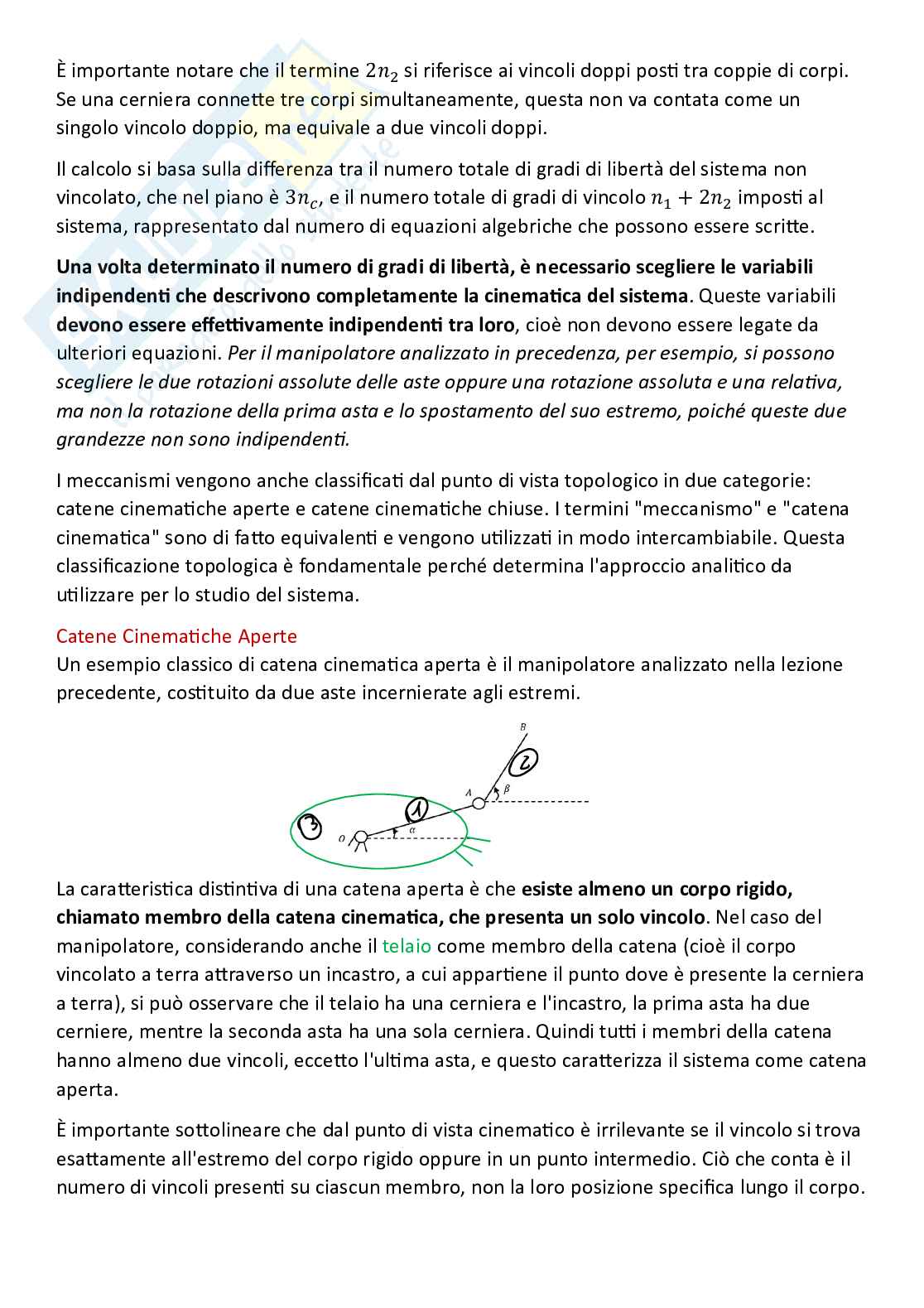 Fondamenti di meccanica teorica ed applicata (parte 5) - Sistemi di corpi rigidi e manovellismo ordinario centrato Pag. 2